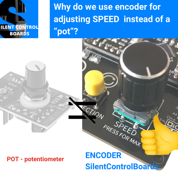 Why do we use encoder for peristaltic pump speed control instead of a “pot”❓👇