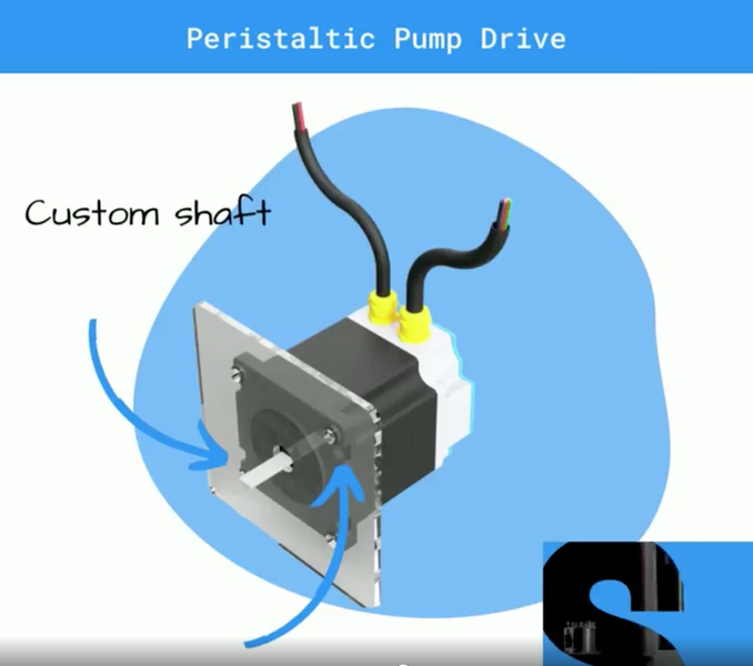 How are peristaltic pumps powered?